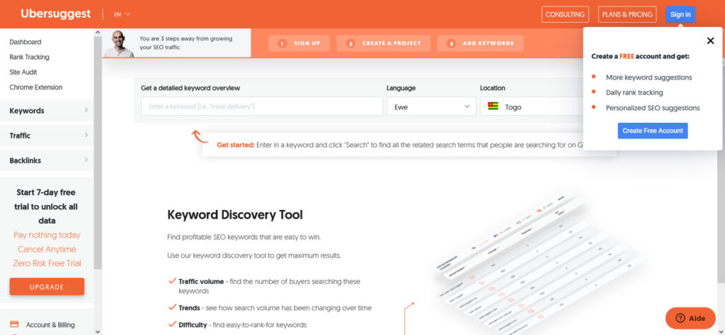 meilleurs outils SEO gratuits