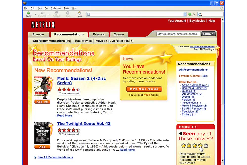 recommandation netflix