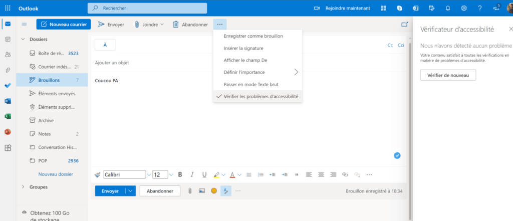 Rendre les emails accessibles