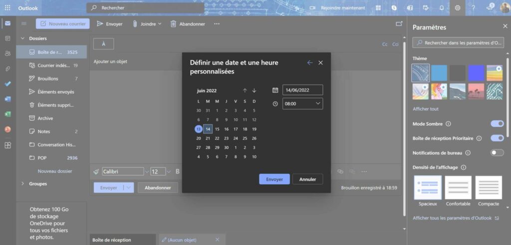 Programmer un email