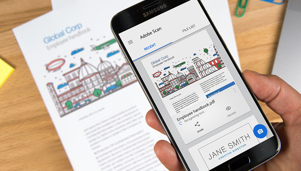applications pour scanner un document