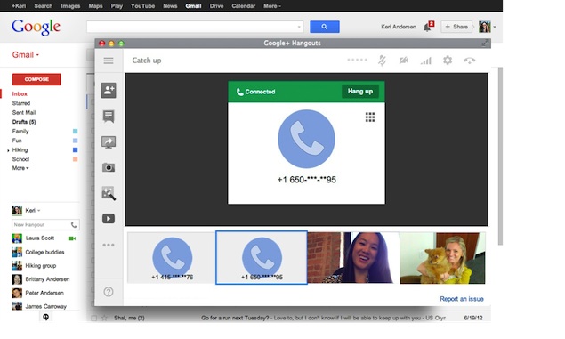 Google Hangouts logiciel gratuit pour visioconférence