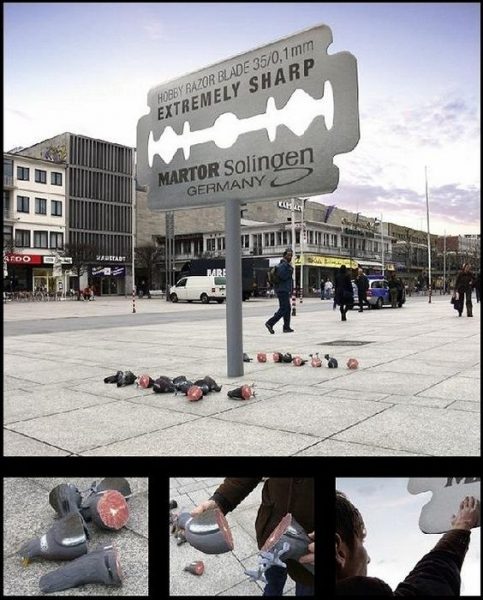 Guérilla marketing de lame