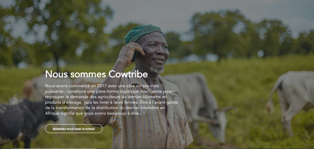 Cowtribe startups livraison Afrique de l'Ouest