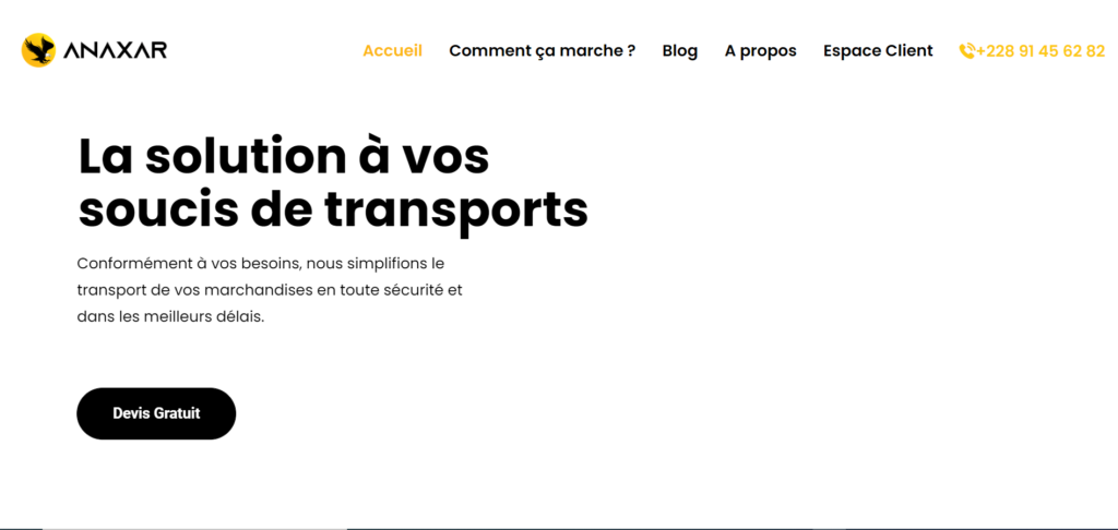 Anaxar startups livraison Afrique de l'Ouest