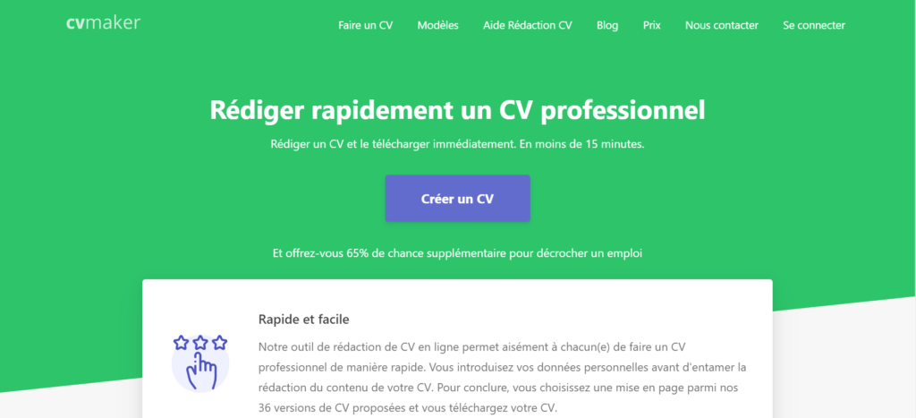 créer un CV professionnel et gratuit