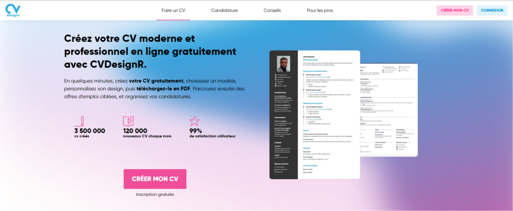 créer un professionnel et gratuit