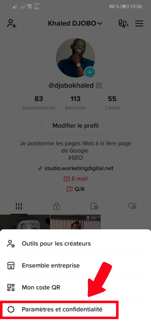 comment supprimer votre compte TikTok sur smartphone