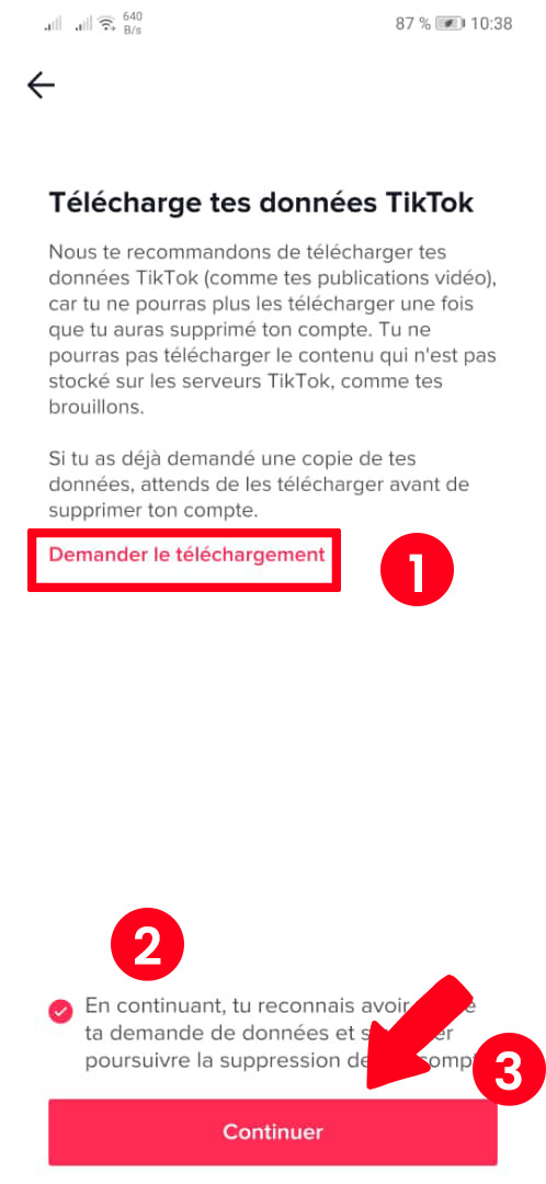 comment supprimer votre compte TikTok sur smartphone