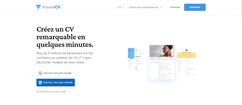 créer un CV professionnel et gratuit
