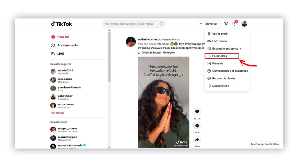 comment supprimer votre compte TikTok sur pc