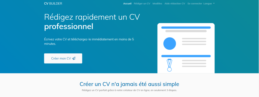 créer CV professionnel gratuit