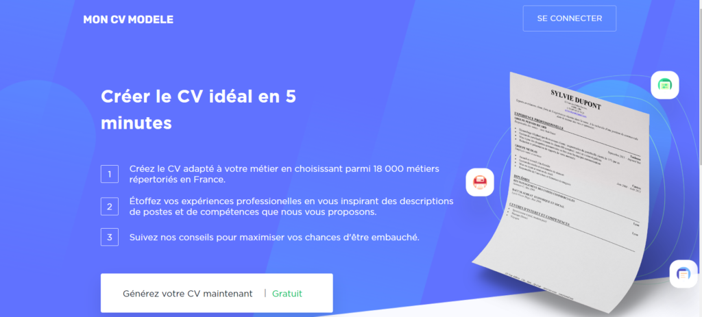 créer un CV professionnel et gratuit