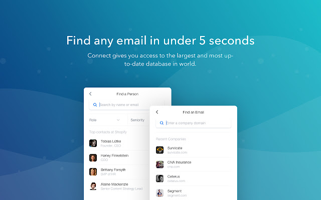 Clearbit Connect extension chrome