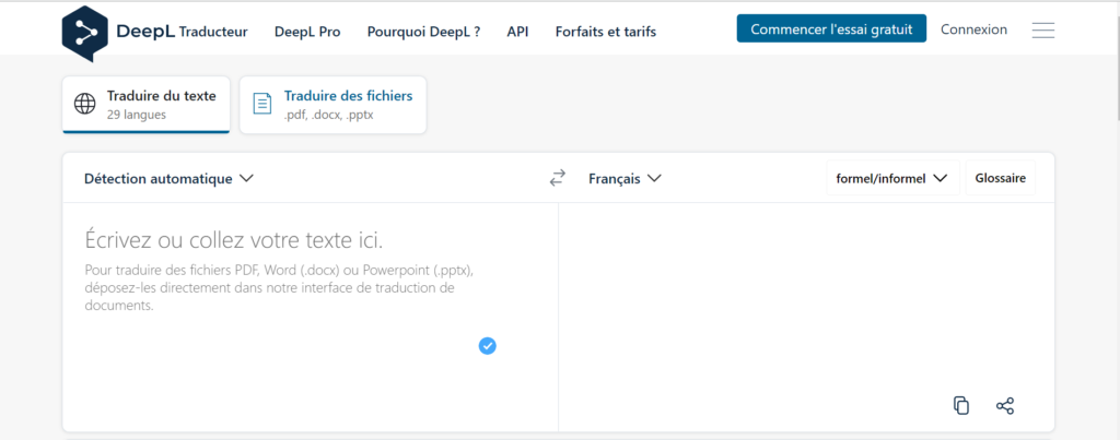 sites pour traduire documents en ligne