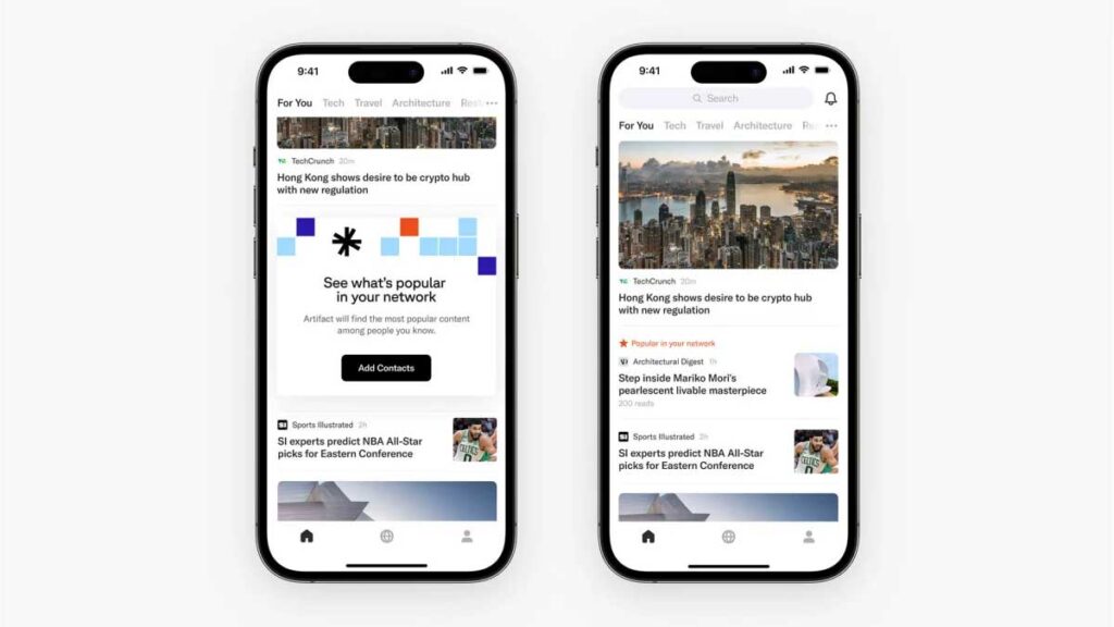 application Artifact grand public