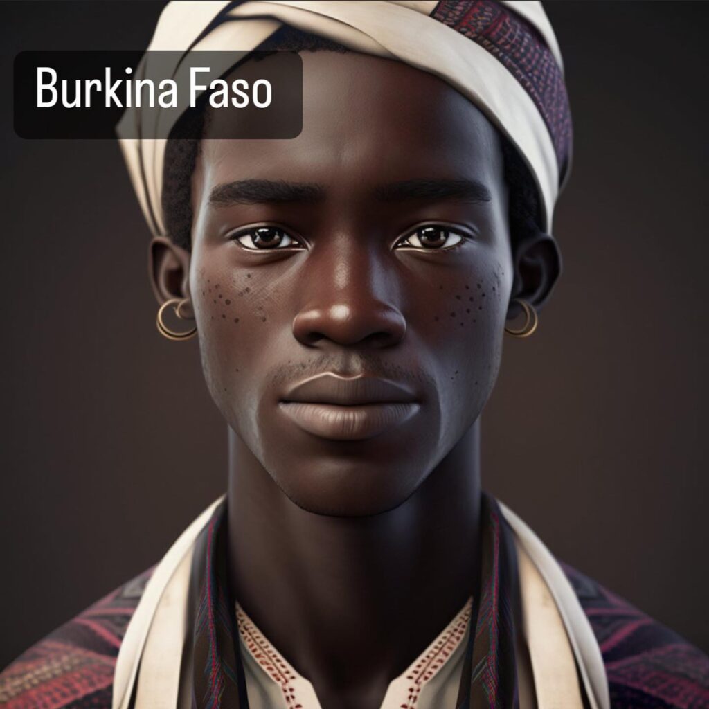 IA génère des humains pour le Burkina-Faso
