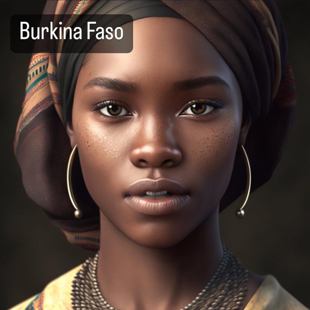 IA génère des humains pour le Burkina-Faso