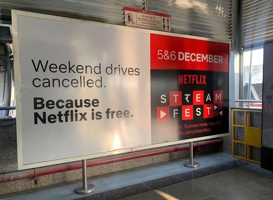 Guerilla marketing Netflix