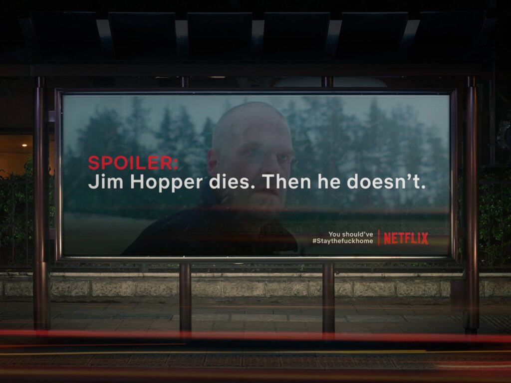 Guerilla marketing Netflix