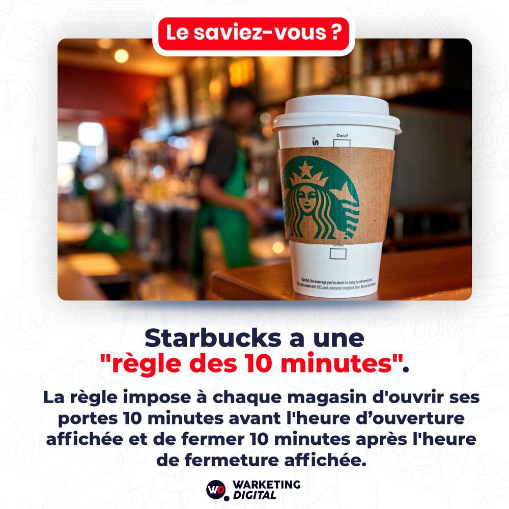 La règle des 10 minutes de Starbucks