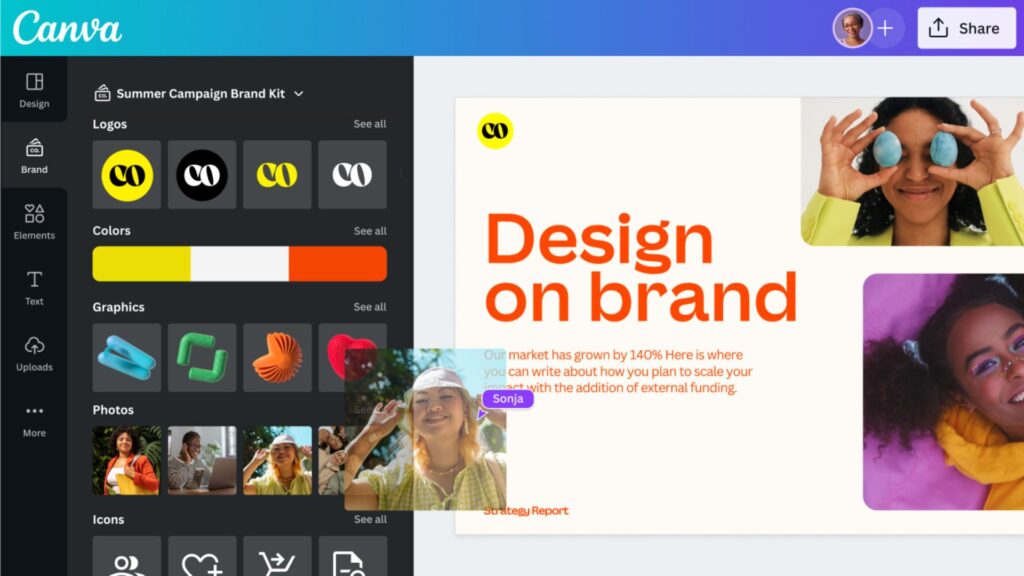 Canva IA fonctionnalités outils
