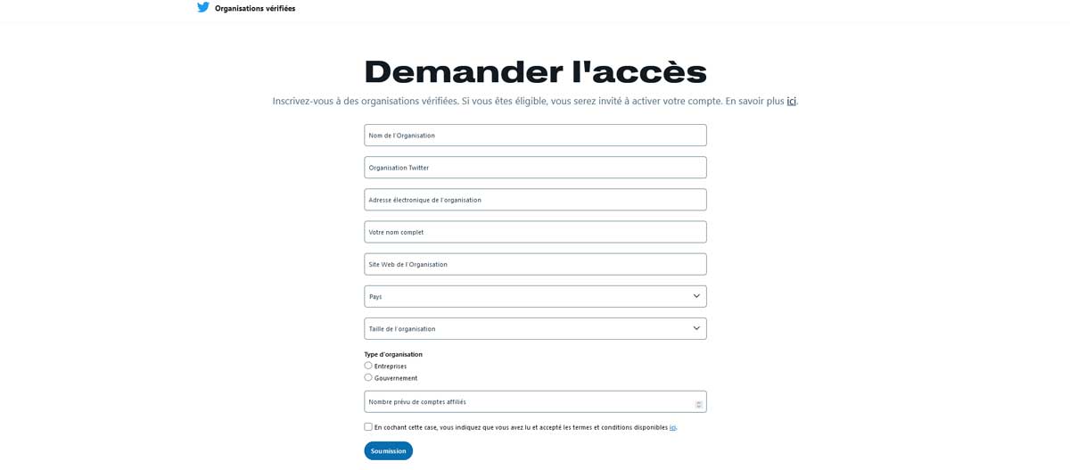 Twitter abonnement entreprises 950€