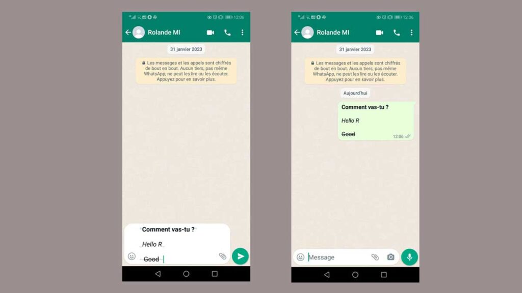 Formater un texte sur WhatsApp-2
