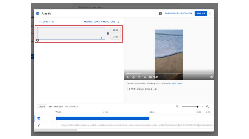 ajouter sous-titres vidéo YouTube