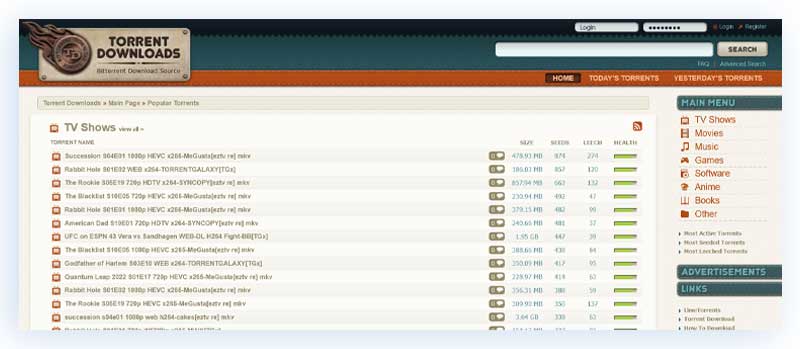 site de torrents