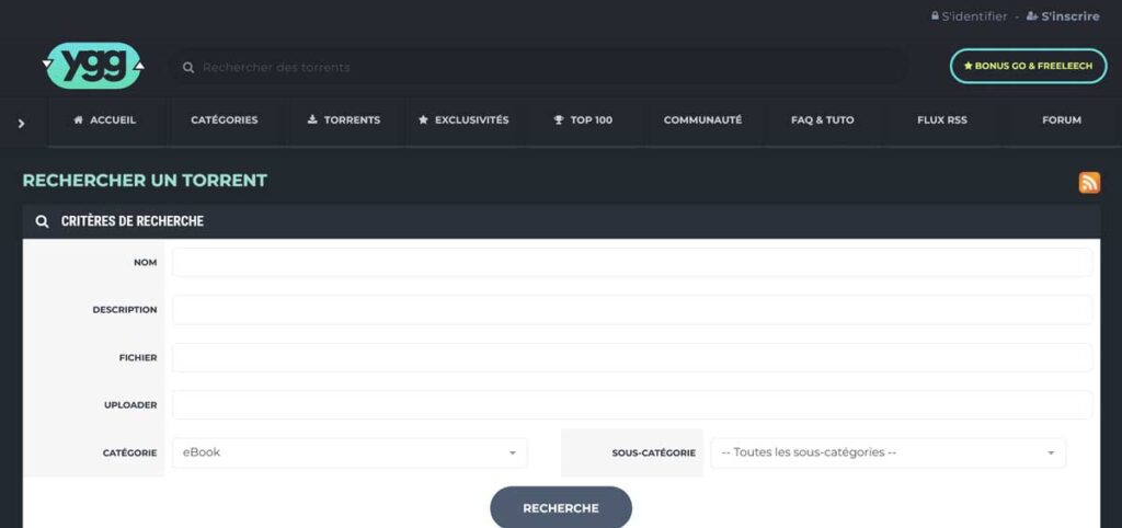 nouvelle adresse site torrent YggTorrent