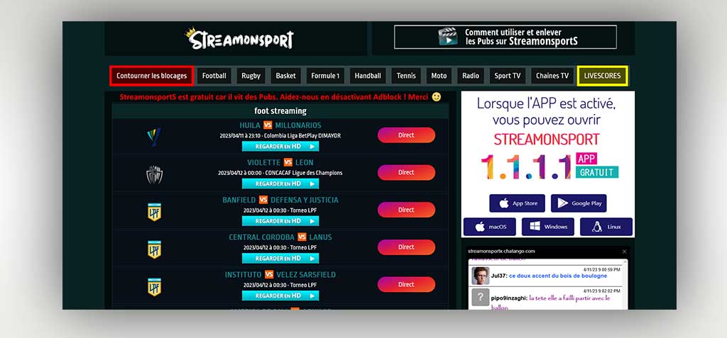 Streamonsport