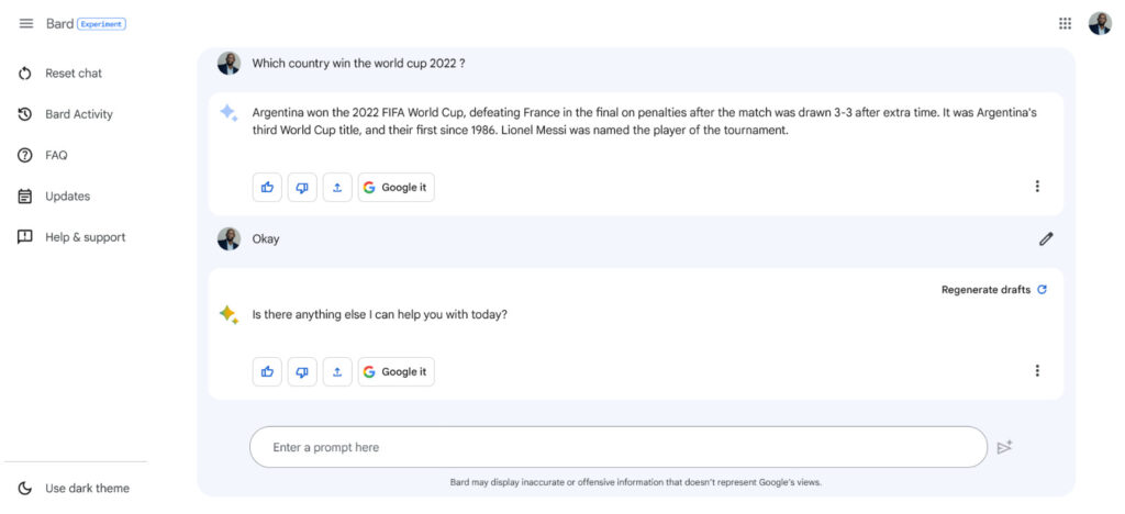 Google Bard IA Google
