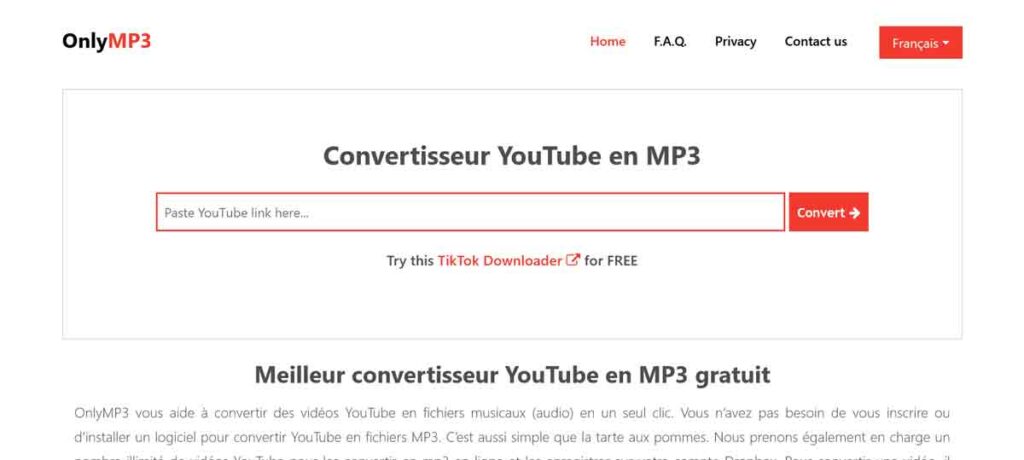 télécharger convertir vidéo YouTube MP3