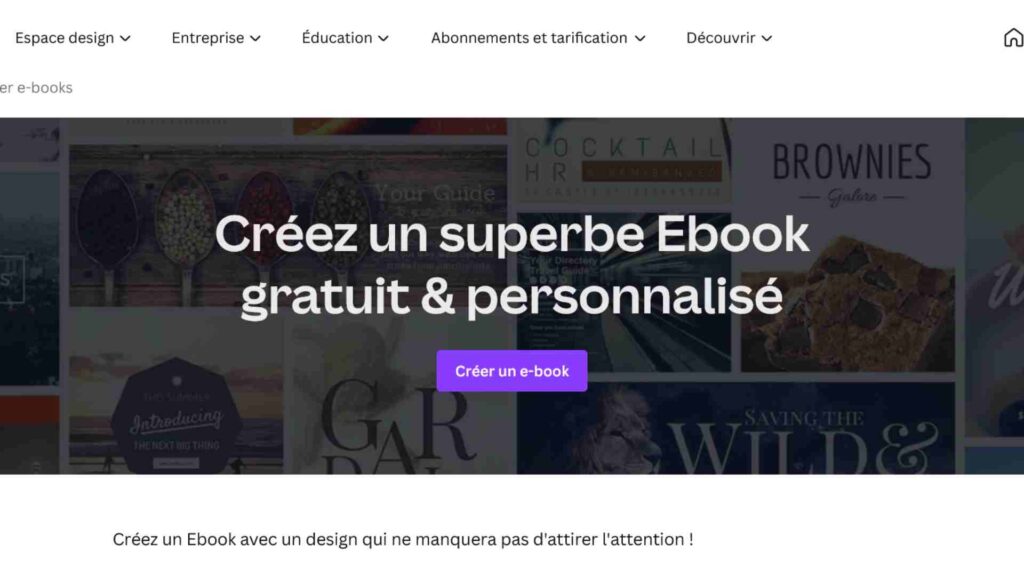outils gratuits création e-books