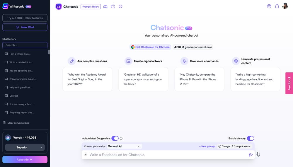 ChatSonic AI