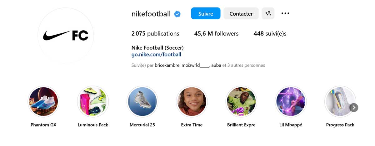 une division de Nike axée sur le football