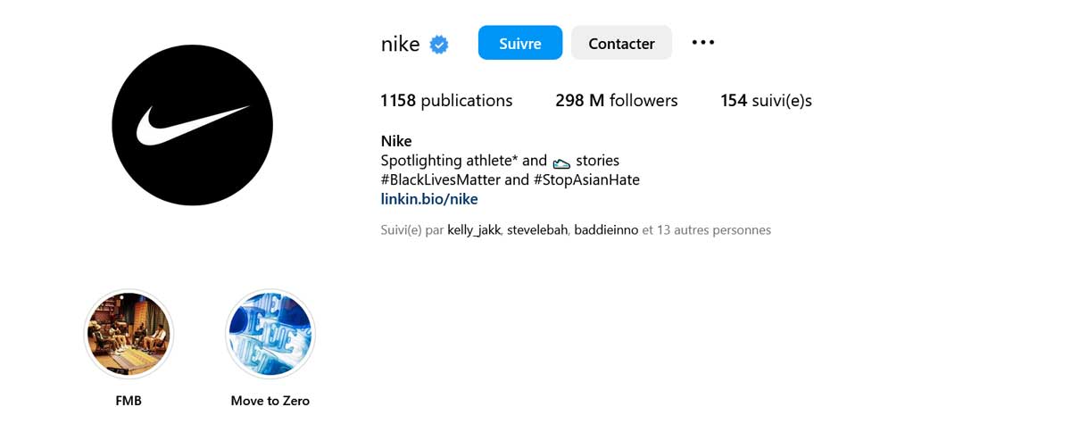 marques suivies Instagram 2023