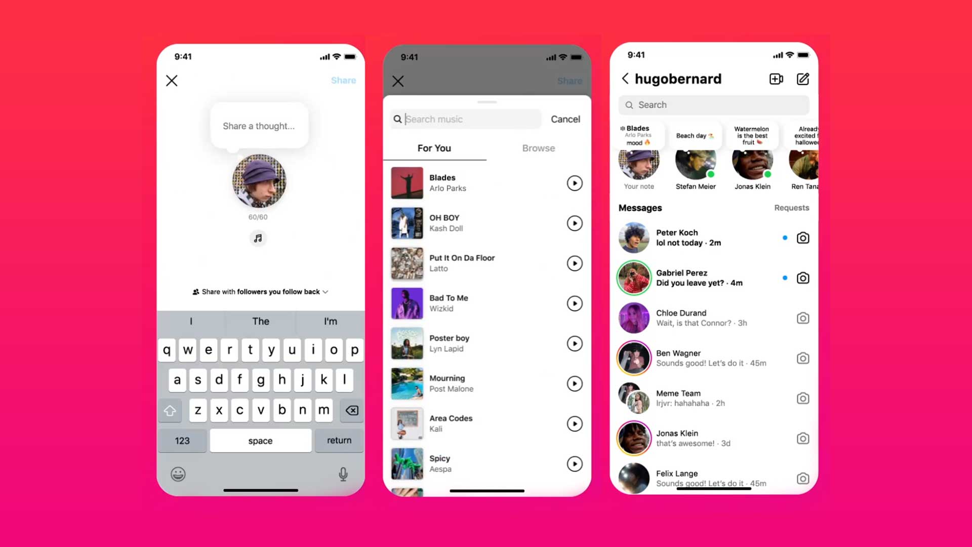 Comment ajouter de la musique aux Notes d'Instagram