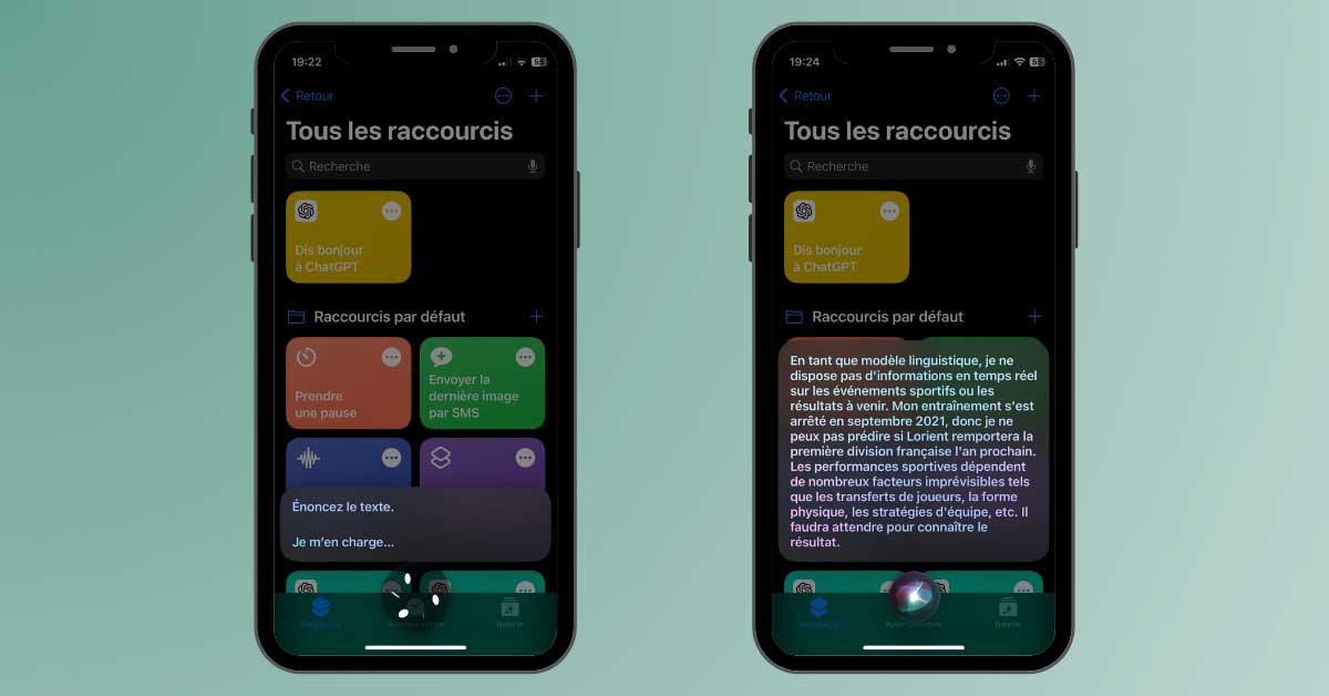 utiliser ChatGPT iPhone Siri