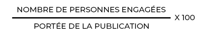 calculer le taux d'engagement