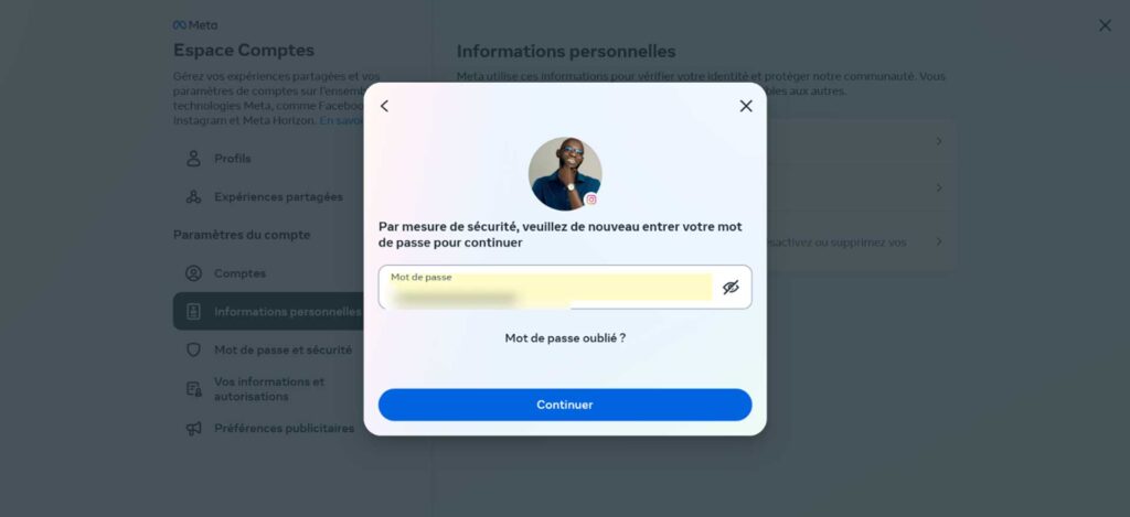 Supprimer désactiver compte Instagram