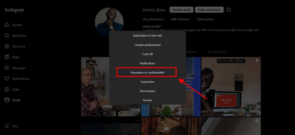 Supprimer désactiver compte Instagram