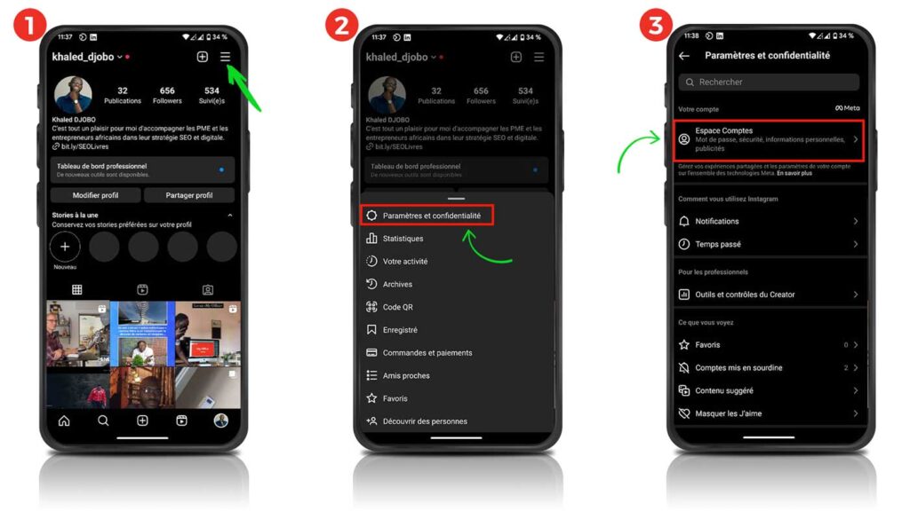 Supprimer désactiver compte Instagram