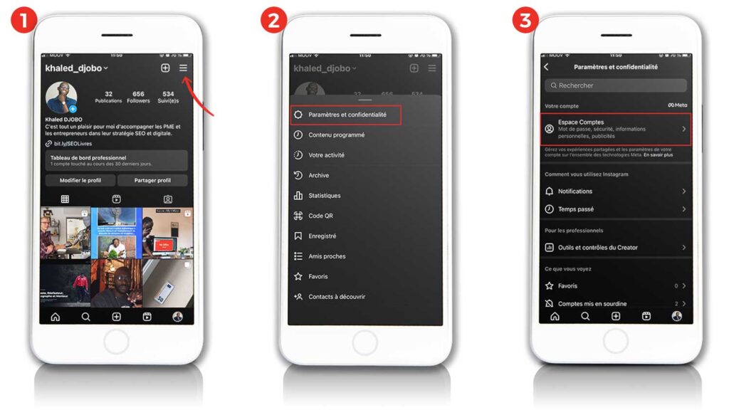 Supprimer désactiver compte Instagram