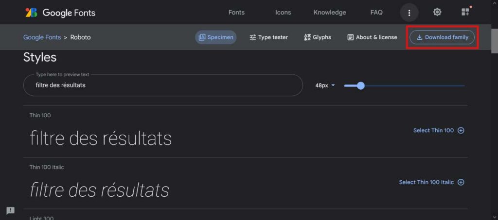 Google Fonts télécharger gratuitement polices