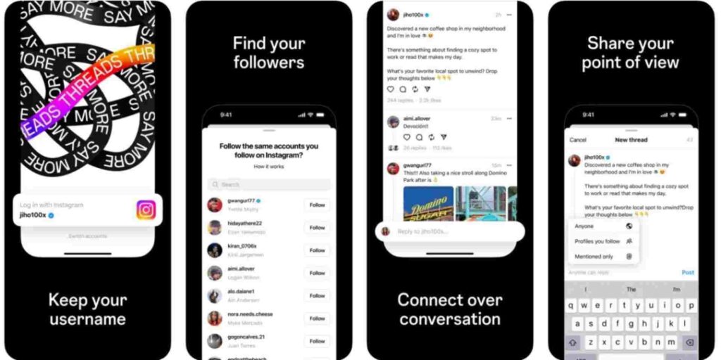 Threads concurrent Twitter