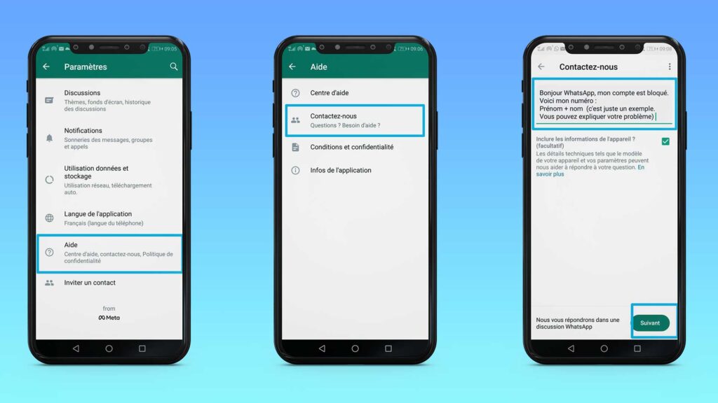 Comment récupérer compte WhatsApp bloqué