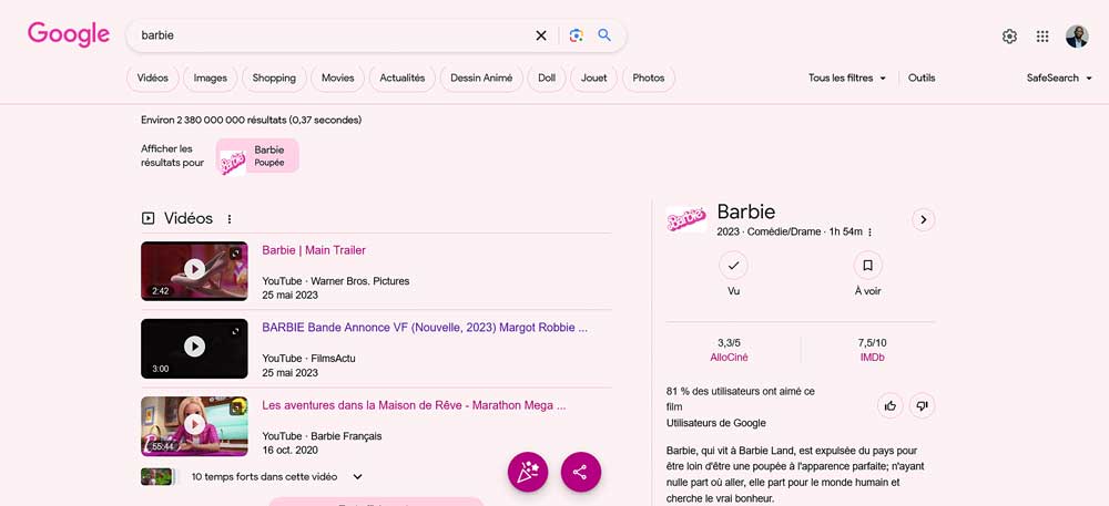 stratégie marketing du film Barbie