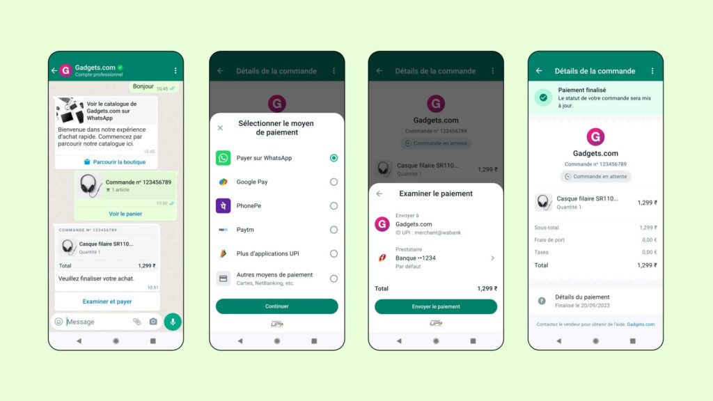 Whatsapp Flows fonctionnalité